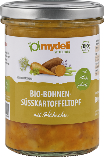 Bio Bohnen-Susskartoffeltopf mit Huhnchen